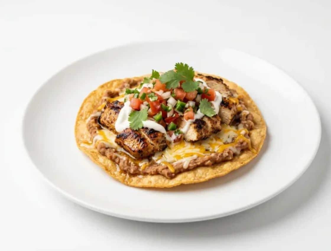Chicken Sonoran Tostada