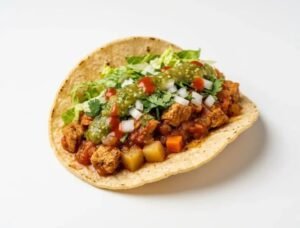 Diced Vegan Chicken Taco