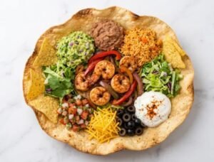 Shrimp Fajita Taco Salad